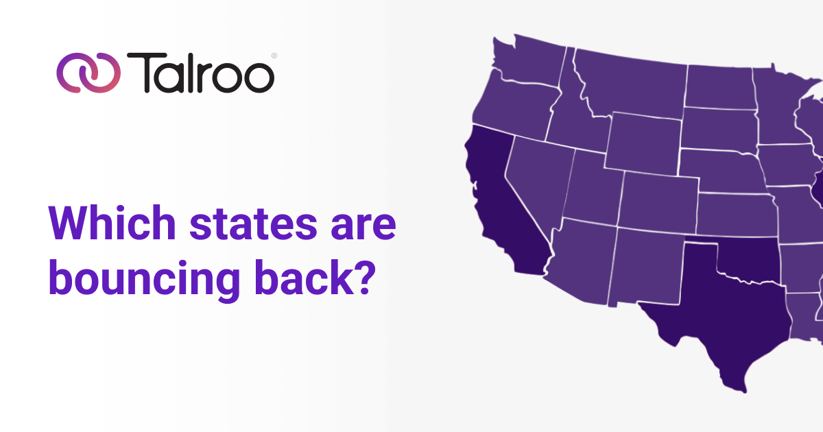 COVID which states are bouncing back infographic.