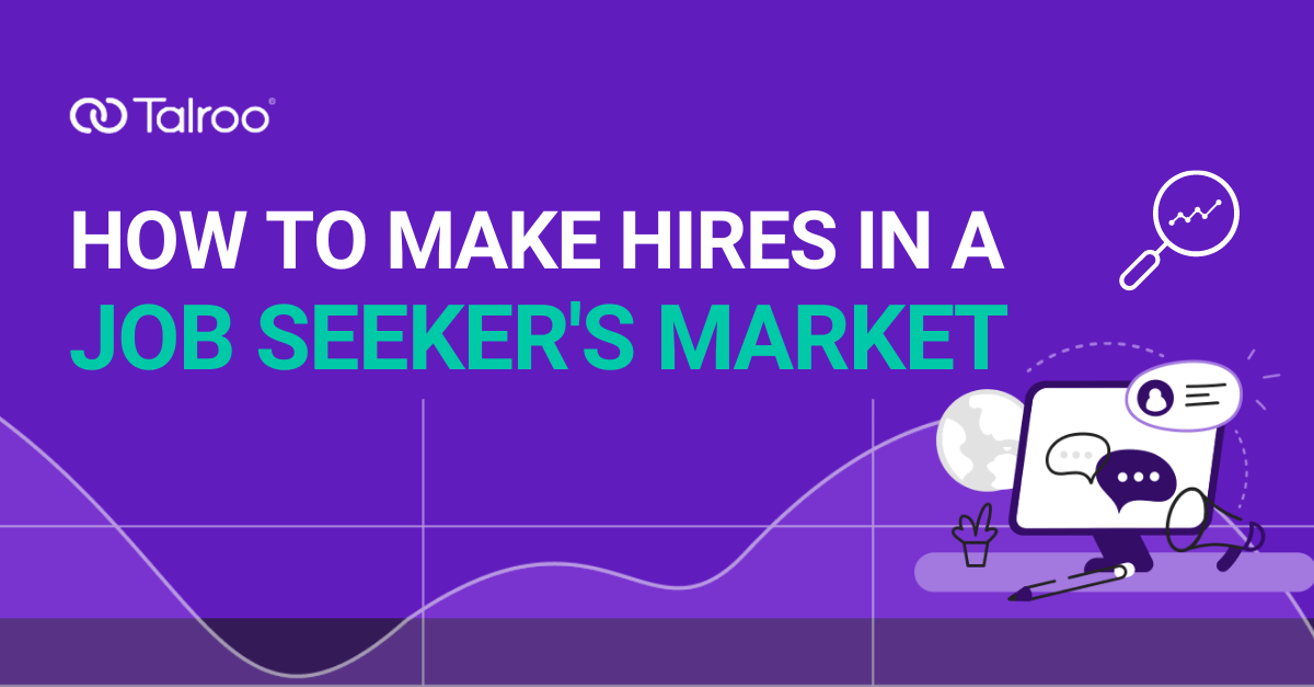 Make hires in a job seekers market infographic.