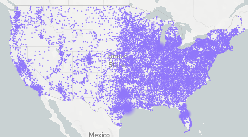 customer service call center map