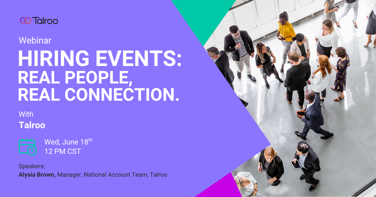 Hiring Events: Real People, Real Connection Webinar Cover