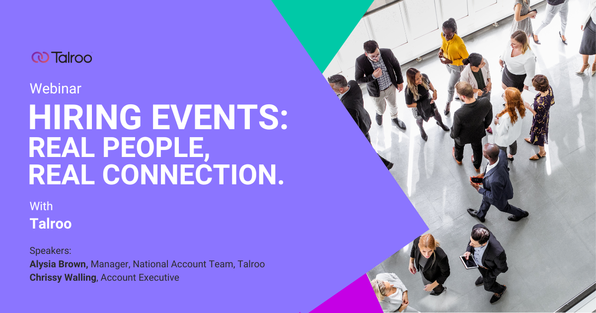 Hiring Events: Real People, Real Connection Webinar Cover